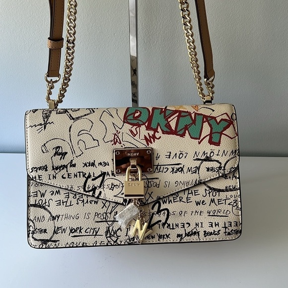 DKNY Handbags - DKNY Elissa large graffiti bag